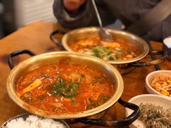 猪颈肉泡菜汤-金北顺大锅家(신사본점)