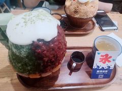 抹茶生乳かき氷-WONDER ICE 萬得冰田(建設路总店)