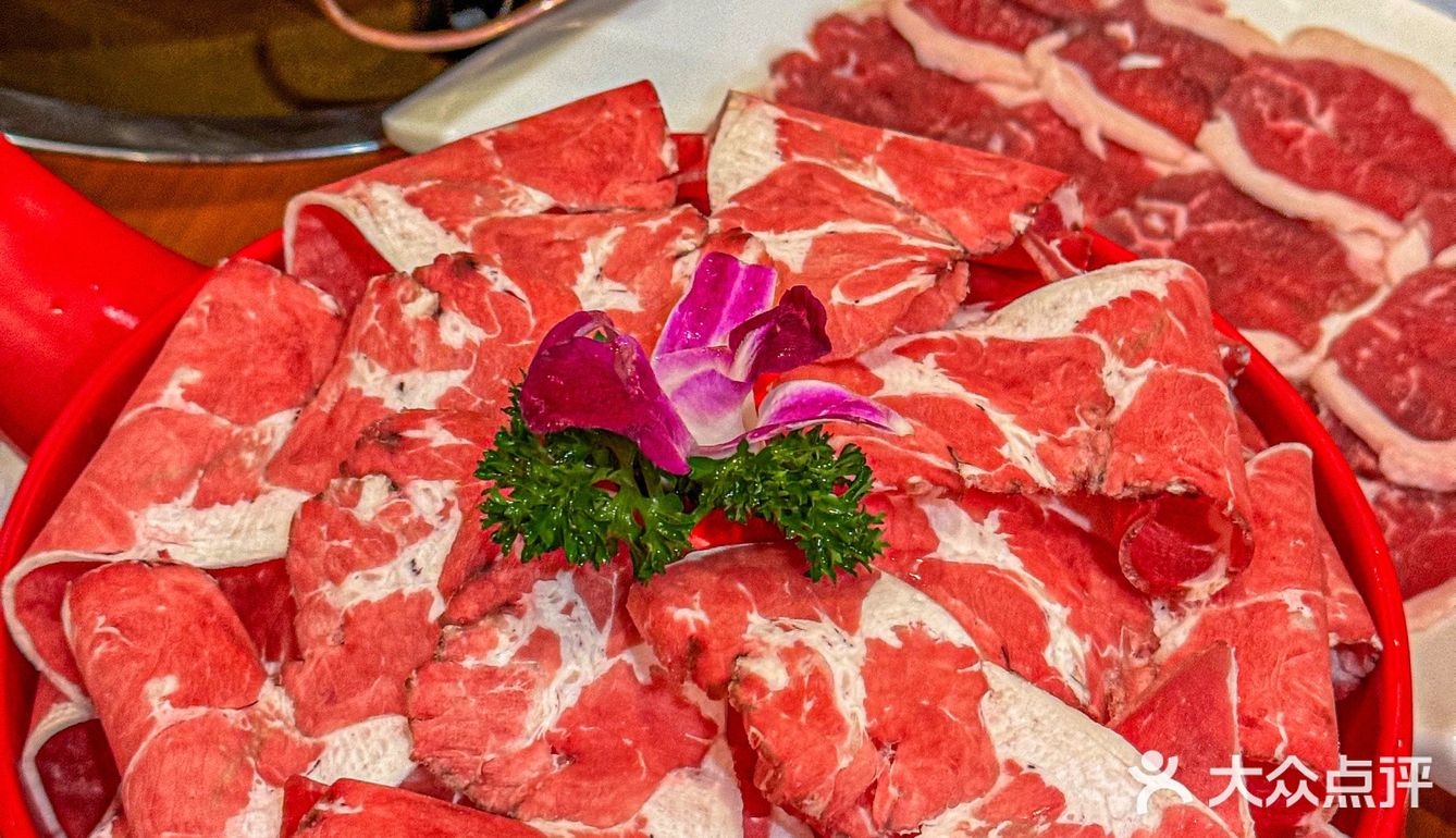在金桥，吃到了地道的老北京铜锅涮肉