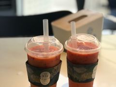 芒果红火龙卡士-野萃山·潮汕厚果汁(十亩地店)