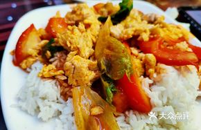 Tomato and Egg Fried Rice with Extra Egg