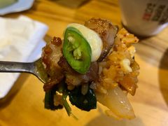 后切五花配拌饭-唯成•韩国炭火烤肉 유성고기