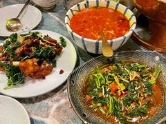 酸笋炒空心菜-浩海火燒雲傣家菜(静安芮欧店)