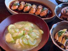蒜香生炒白玉丝瓜-卯时·龙光雅宴·精致锡帮菜(惠山古镇店)