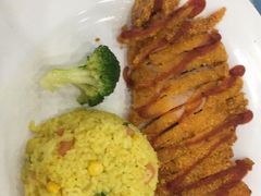 菠萝鸡排饭-紫金港餐饮中心-风味餐厅(浙江大学紫金港校区店)