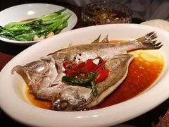葱椒鲈鱼-绿茶餐厅(朝阳大悦城店)