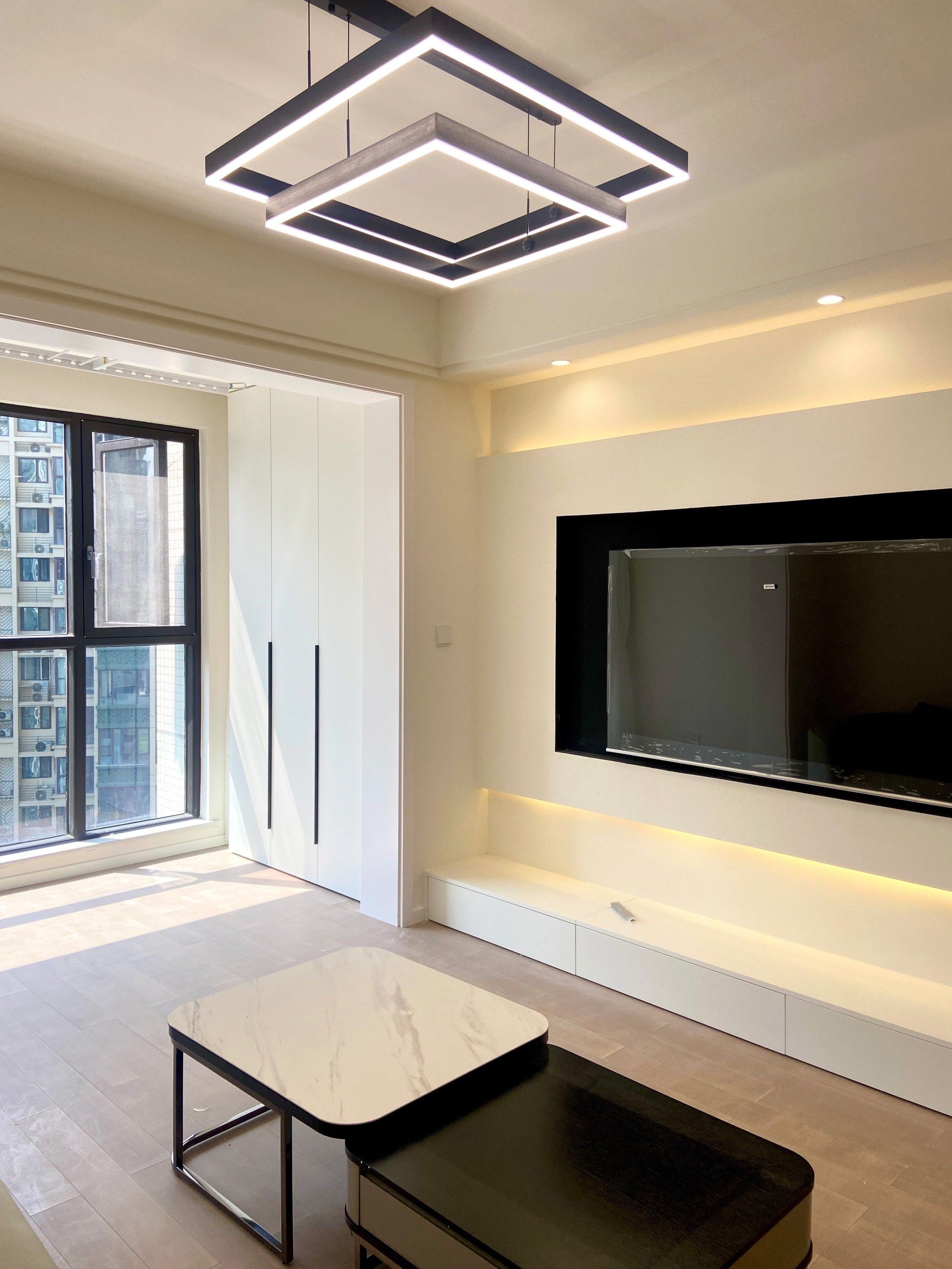 极简奶白客厅,怎么能不羡慕呢!