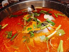 老凯俚酸汤鱼-野山舂·贵州现舂酸汤火锅(鸿通城店)