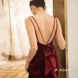 把我惊艳到的一款红色丝绒礼服[色]