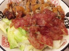 烧鹅香肠双拼饭-吾家香港烧腊专门店