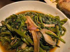 马拉盏炒通菜-大头虾越式风味餐厅(光明广场店)