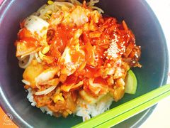 泡菜五花肉拌饭-中央财经大学-食堂