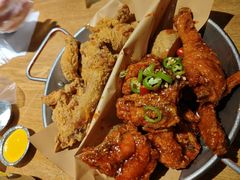 炸鸡翅一半一半-富乐满韩国正宗炸鸡韩国料理(虹泉路店)