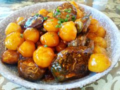 小土豆烧小鲍鱼-老虎滩船说·海胆水饺·大连海鲜(老虎滩店)
