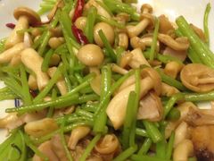 白玉菇炒大蛤肉-品味居·首店·大连鲜活海鲜大连菜(东港店)