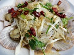 油泼扇贝-来之顺海鲜菜馆·青岛菜·始于1993(栈桥店)
