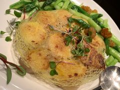 芦笋野菌煎元贝-上海苏宁宝丽嘉酒店·嘉府壹号中餐厅