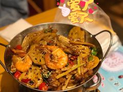 大虾鸡翅-民食香·腊排骨野生菌美食(木府店)
