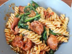 菠菜香肠意面-VESH COFFEE(定西路店)