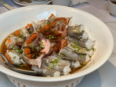 葱油春季红膏蟹拼鱼-玫瑰厅上海菜(兴国路店)