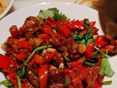 小炒牛肉-绿茶餐厅(财富购物中心店)