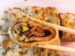 葱饼卷牛肉-台北楚楚园馅饼粥(虹桥南丰城店)