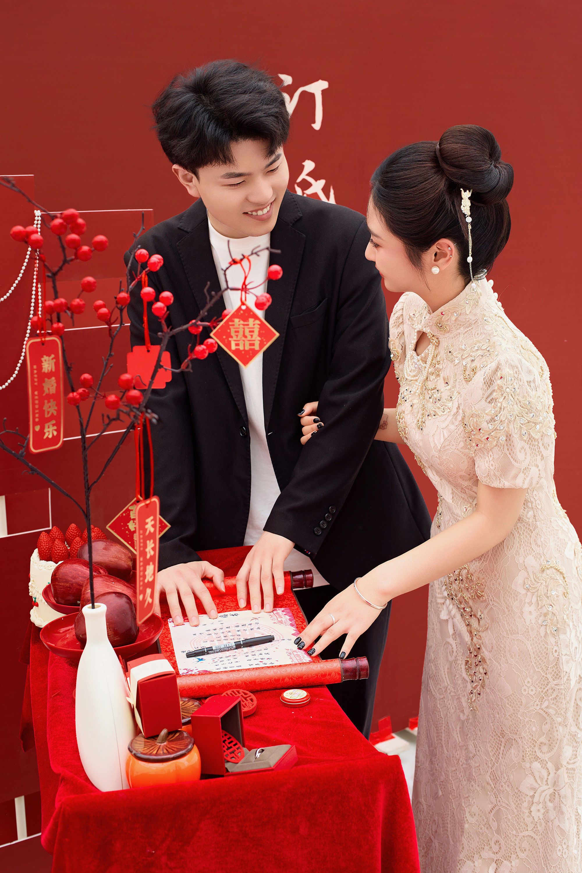 订婚妆造返图
