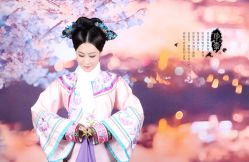 -后宫·古装汉服京剧儿童亲子全家福摄影