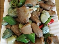 腊八蒜烧板肠-王胖子驴肉火烧(鼓楼店)