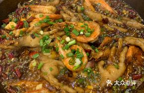 Spicy Shrimp in Stone Pot