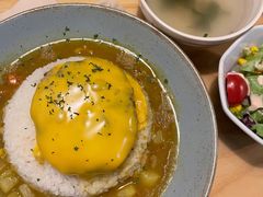 芝士牛肉汉堡咖喱饭-红小满休闲餐厅(十全街店)