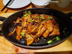 松茸烧黑猪里脊肉-花舍·新派粤菜·西餐·下午茶(亚运村·鸟巢店)