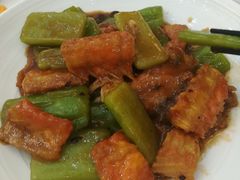 凉瓜三文鱼排-轩记海鲜餐厅·四十五年老字号·经典粤菜(西区彩虹店)