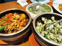 石锅荠菜年糕鲜贝-三凤酒家·百年无锡菜(清扬茂业店)