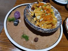 -东来菜馆•手抓海鲜家常菜•海鲜锅贴(鸽子窝店)
