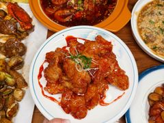 -东来菜馆•手抓海鲜家常菜•海鲜锅贴(鸽子窝店)