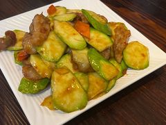 云南小瓜炒猪颈肉-凤厨顺德水乡凤味馆(大良锦龙路店)