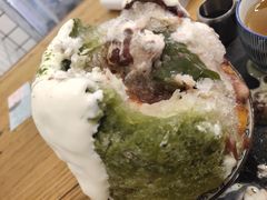 抹茶生乳かき氷-WONDER ICE 萬得冰田(建設路总店)