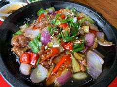 铁板耗牛肉-南渝食府.石锅鸡(尚城花园店)