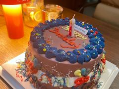 一周年纪念日手绘动物奶油蛋糕-艾加柒克蛋糕茶歇甜品台(春熙路店)