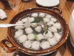 鲜嫩黄花鱼丸汤-将相和·海鲜蒸饺大连菜