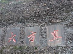景点&nbsp;碑刻“大方直”-剑门关风景区
