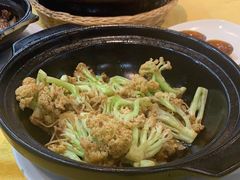 虾酱啫菜花-阿四台山黄鳝饭(东门店)