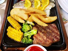 烤海鲈鱼·牛排拼盘-必胜客(新海上世界店)
