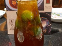阿旺调的可乐冰桔茶-老头儿油爆虾·知味杭州(爱琴海购物中心)