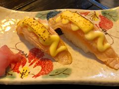 火炙芝士三文鱼手握-鹏祖料理