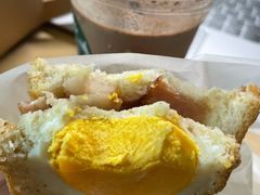 太阳蛋培根烤吐司-星巴克(3号湾店)