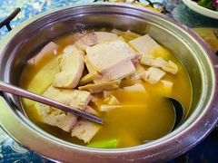 手工豆腐笋干汤-国生茶庄·地道农家菜团建活动