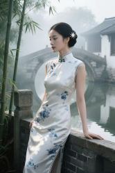 -禾米旗袍妈妈装礼服定制(嘉业国贸店)
