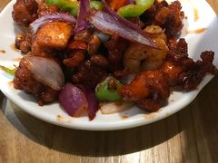 小椒香虾仁爆鸡球-陈傻子餐厅(世纪都会店)